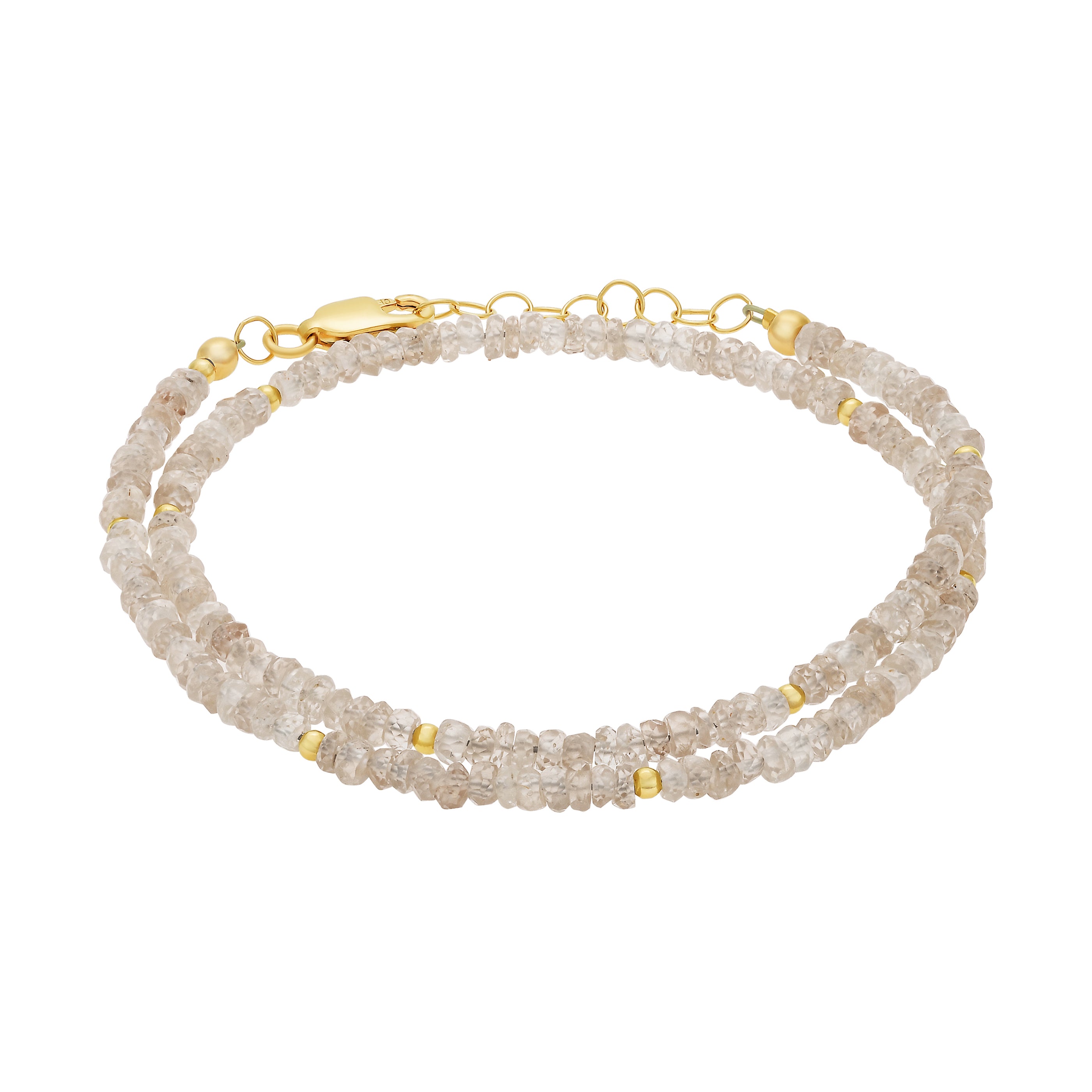 Double Wrap Bracelet in Zircon