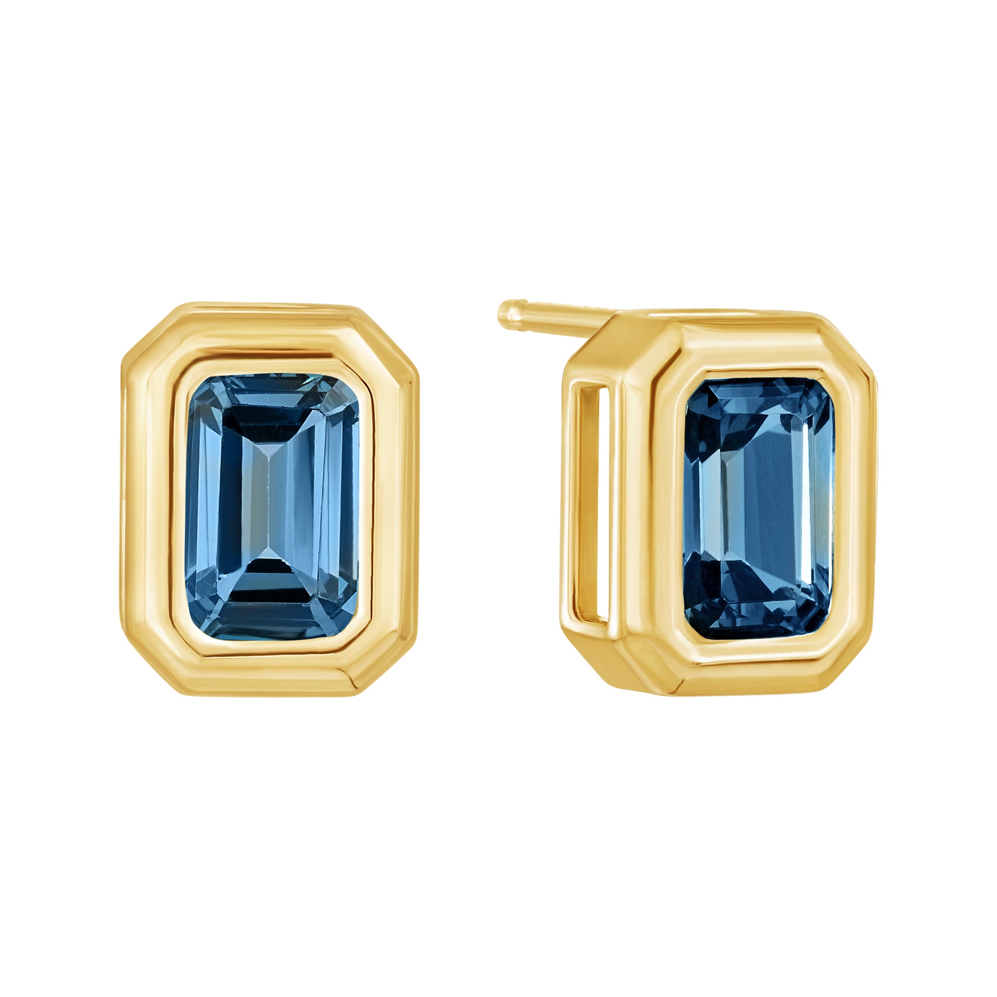 London Blue Topaz Post Earrings