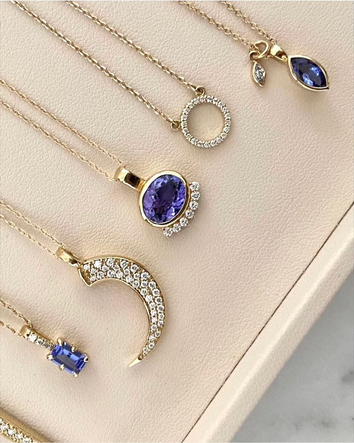 Diamond Pavé Talon Necklace