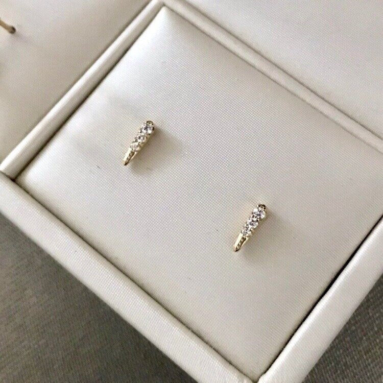 Diamond Dagger Post Earrings