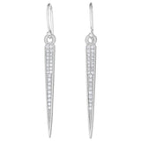 Diamond Pavé Dagger Earrings