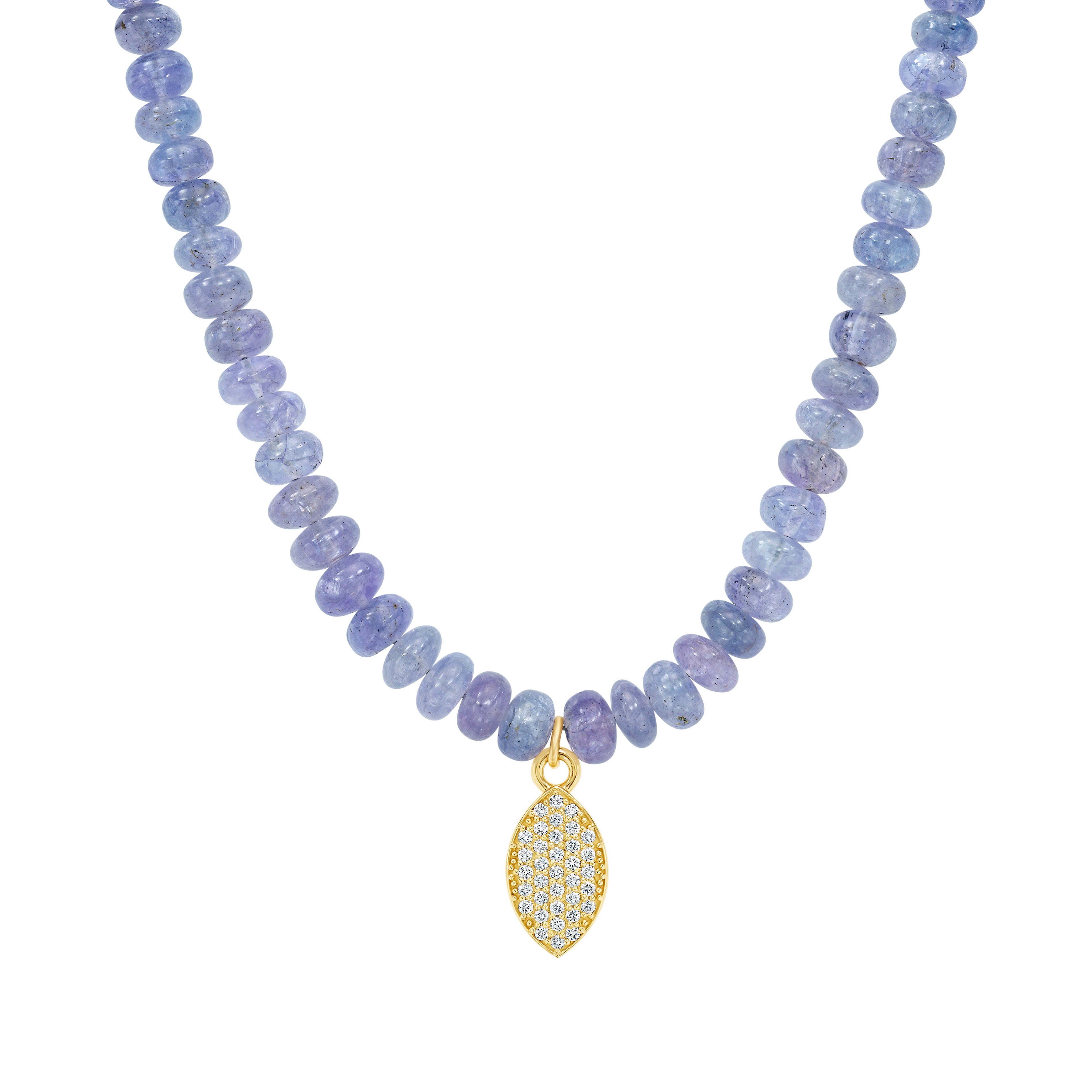 Tanzanite and Diamond Pavé Eye Choker