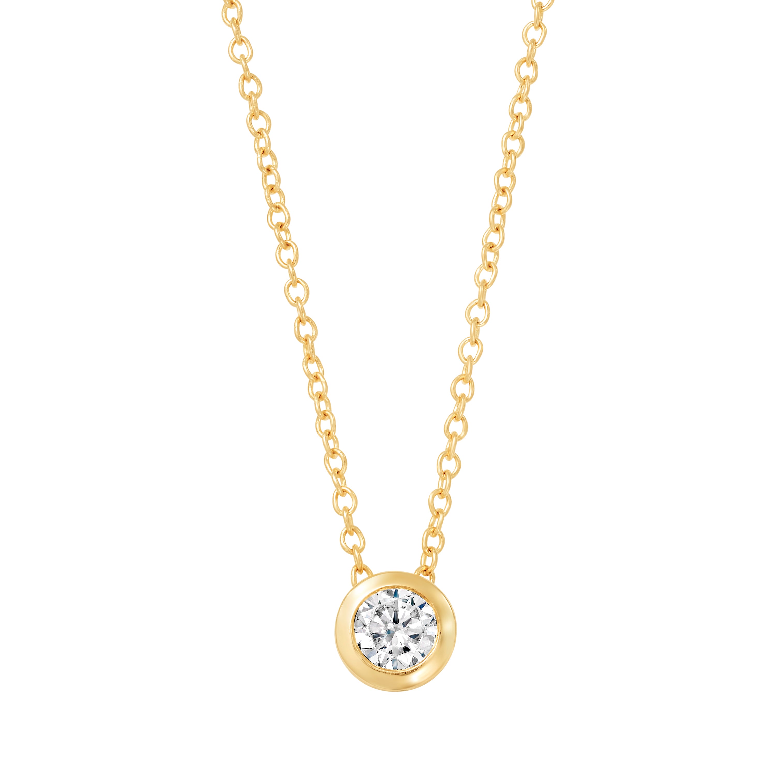 Diamond Solitaire Necklace