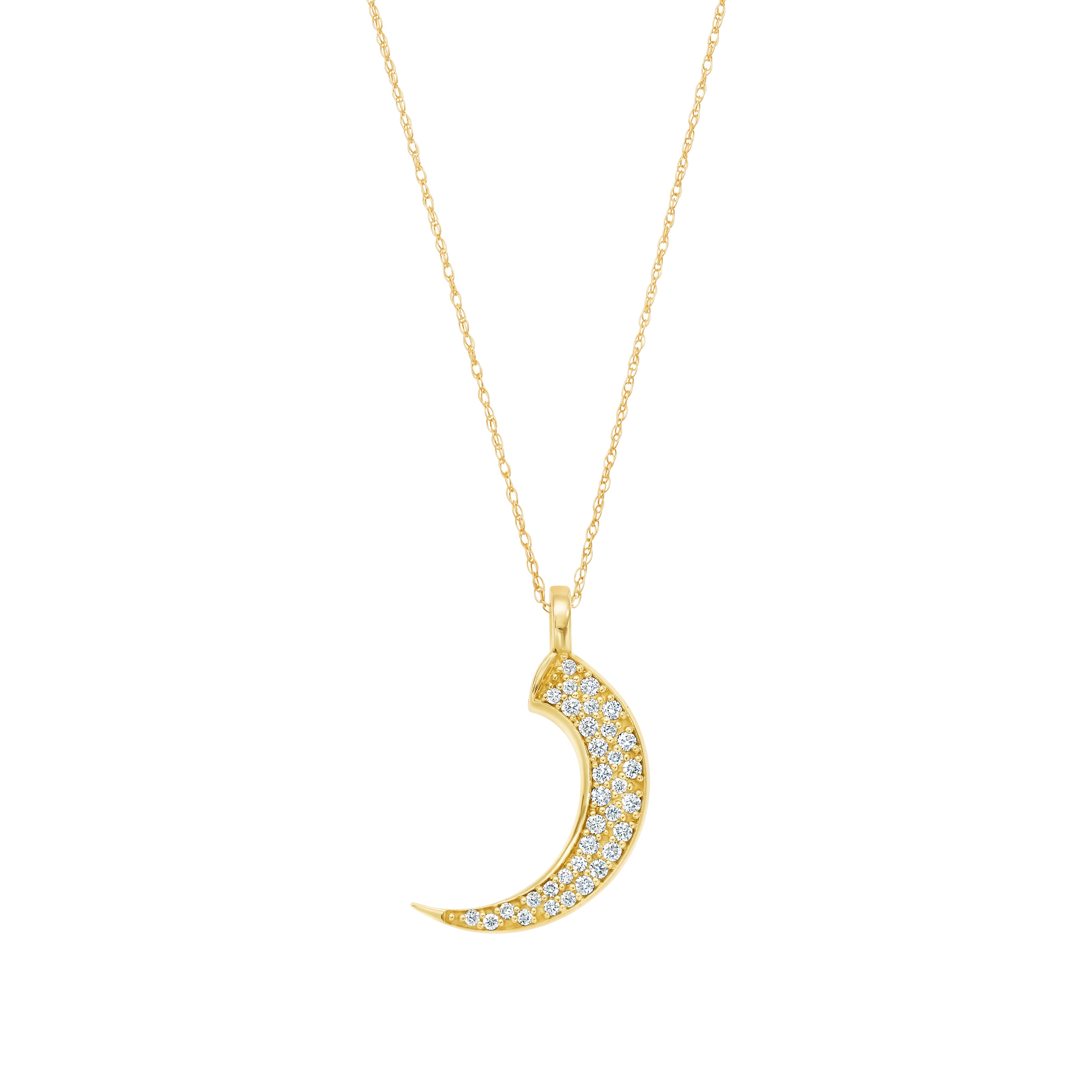 Diamond Pavé Talon Necklace