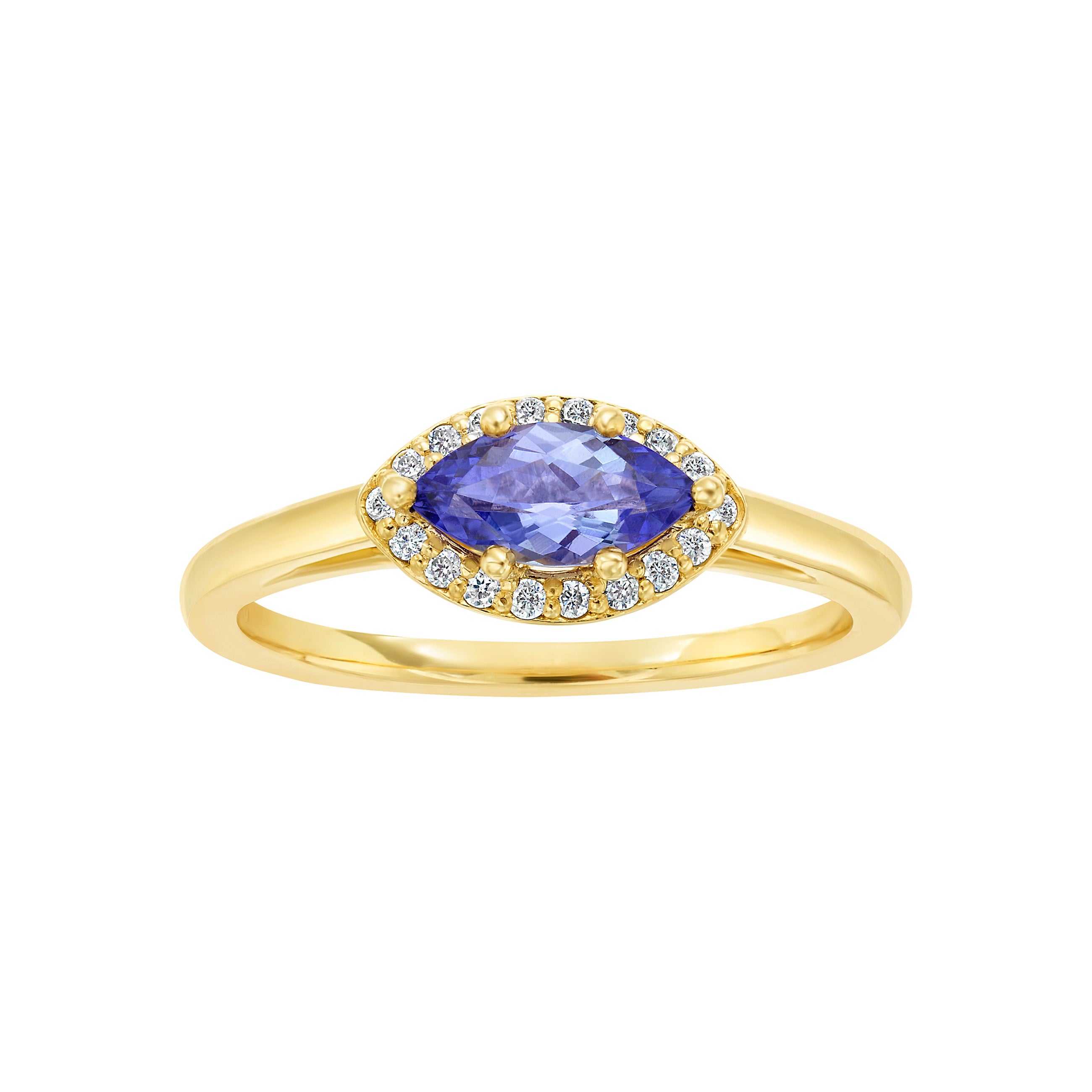 Tanzanite Marquis Ring