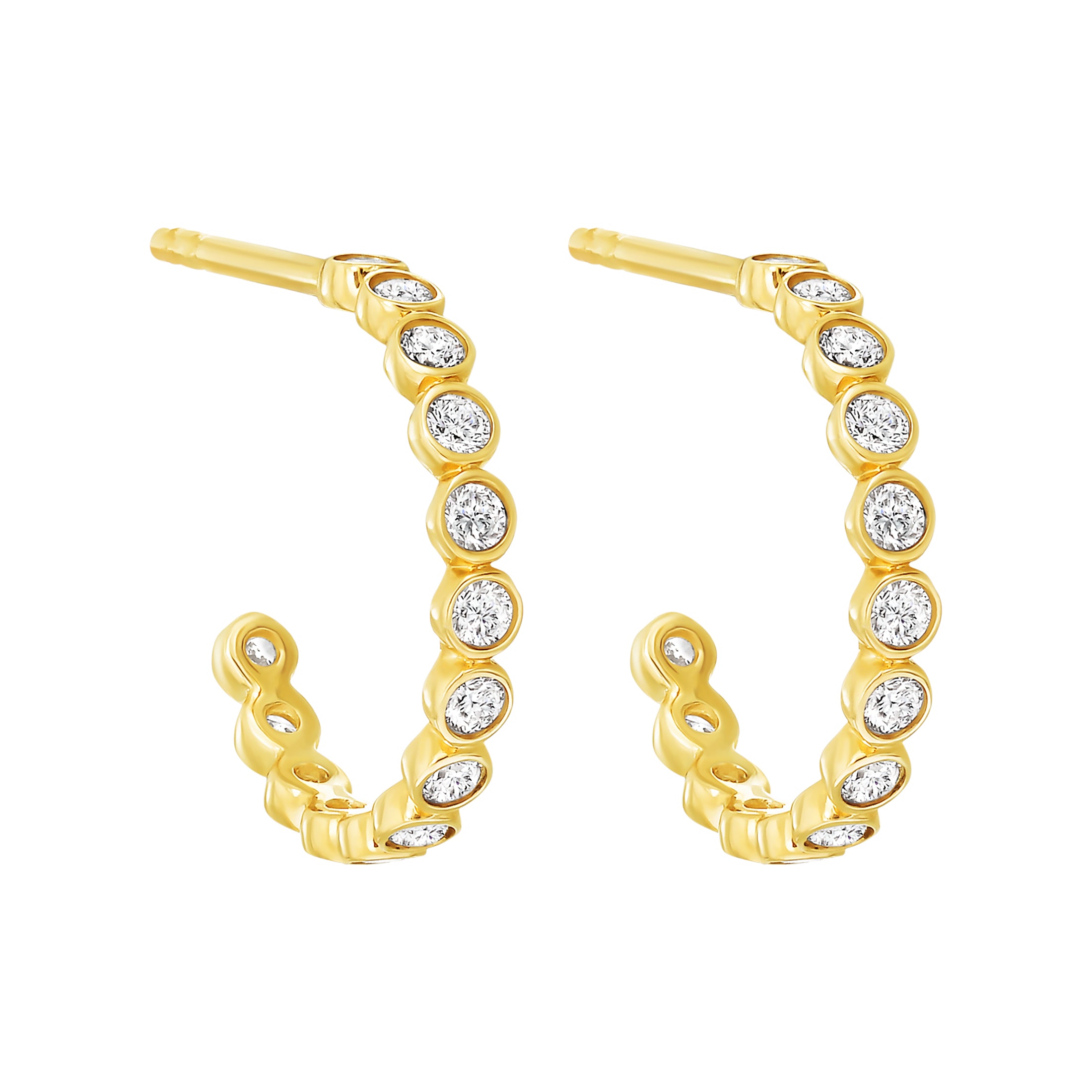 Ellis Diamond Hoop Earrings