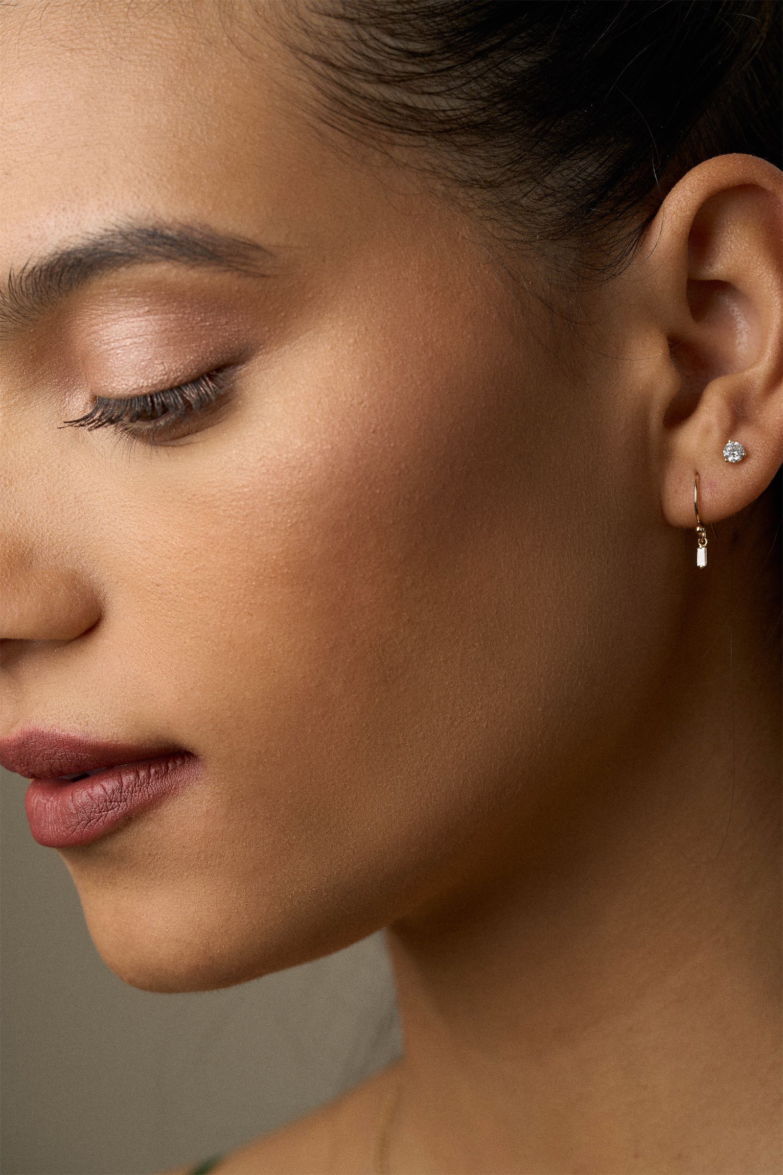 Diamond Prong Post Earrings
