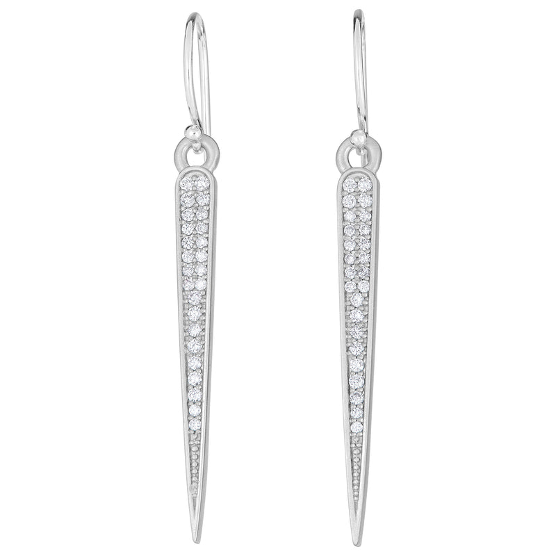 Diamond Pavé Dagger Earrings