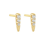 Diamond Dagger Post Earrings