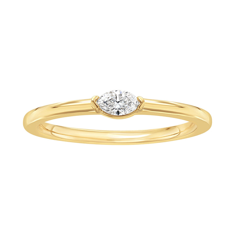 Marquis Diamond Solitaire Ring